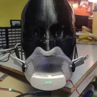 Calibre mask prototype on a test mannequin head