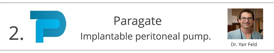 Banner: 2. Paragate implantable peritoneal pump, with Dr. Yair Feld