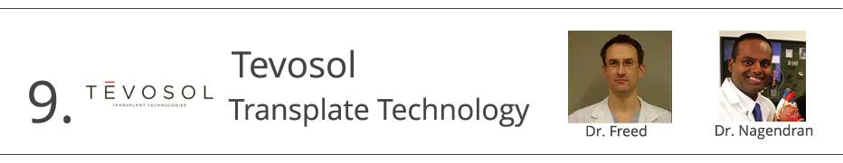 Banner: 9. Tevosol transplant technology, with Dr. Freed and Dr. Nagendran
