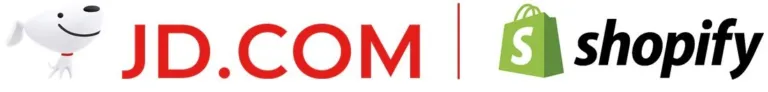 JD.com and Shopify logos side by side