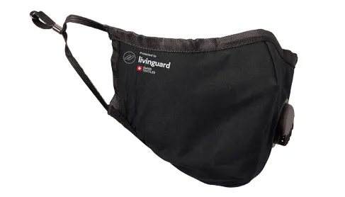 Livinguard black washable reusable face mask