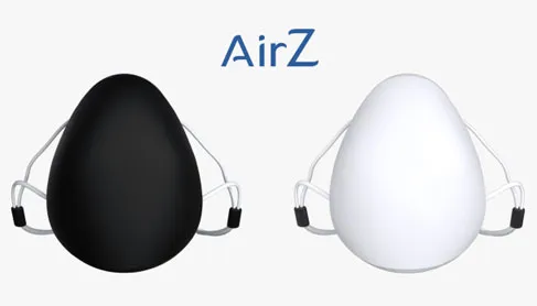 AirZ reusable face masks in black and white